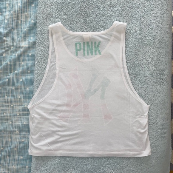 PINK Victoria’s Secret New York Yankees Muscle Tee - Picture 2 of 2